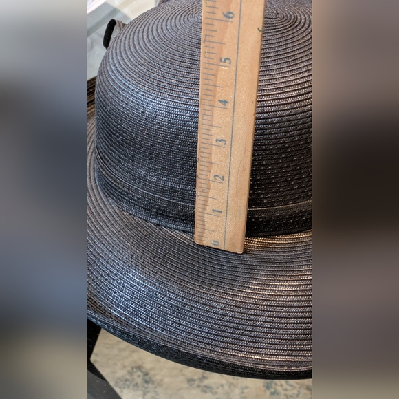 Fine Millinery by August Accessories Black Women's Hat with a Ribbon Bow Detail. - Picture 7 of 7